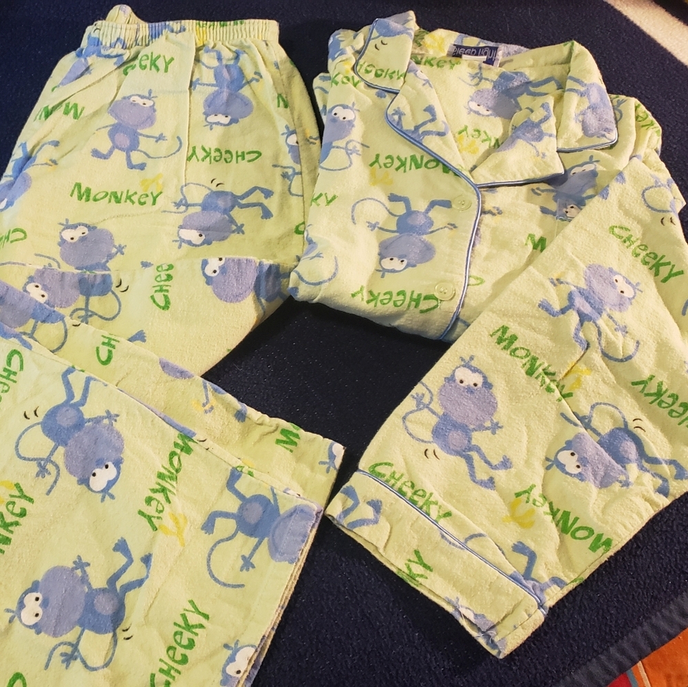 Pajama's. Monkey Theme L